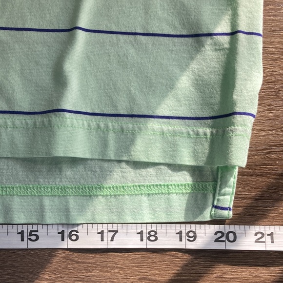 EUC Mens Peter Millar Cotton Mint Green & Purple Medium Golf Polo - Picture 6 of 7